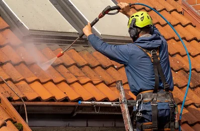Démoussage et hydrofuge de toiture à Groissiat